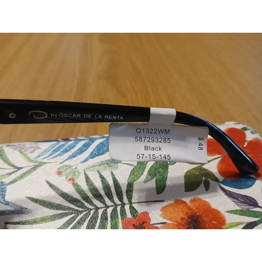 Oscar De La Renta 01322WM Sunglasses Black 57-15-145